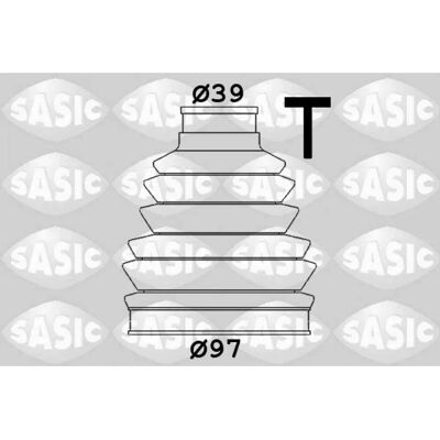 SASIC Achsmanschette für Citroën C5 - Radseite, Thermoplastisch SASIC Achsmanschette für Citroën C5 - Radseite, Thermoplastisch