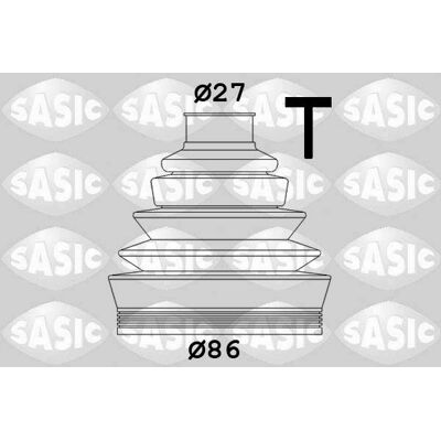 SASIC 1906009 Achsmanschette - Radseitig - Thermoplast - Für ALFA ROMEO 147, 156, GT SASIC 1906009 Achsmanschette - Radseitig - Thermoplast - Für ALFA ROMEO 147, 156, GT