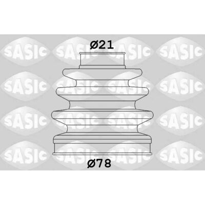SASIC 1906013 Foderina di giunto CV - Adattamento universale per Ford, Nissan e altri SASIC 1906013 Foderina di giunto CV - Adattamento universale per Ford, Nissan e altri