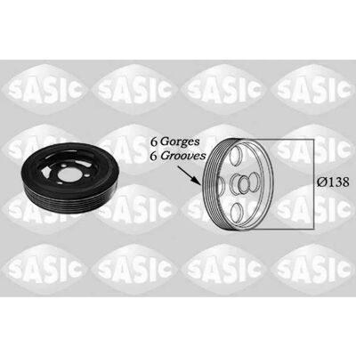 SASIC Crankshaft Pulley - Compatible with BMW Citroën C4 C5 SASIC Crankshaft Pulley - Compatible with BMW Citroën C4 C5