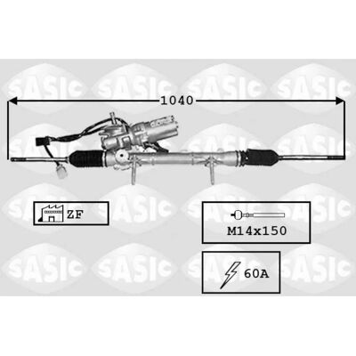 SASIC 7170029 - Boîte de direction hydraulique - Rénové SASIC 7170029 - Boîte de direction hydraulique - Rénové