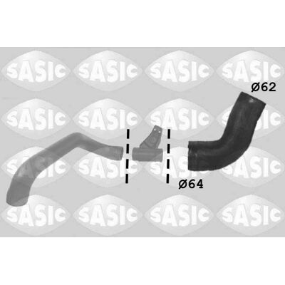 Sasic intercooler slange til Mercedes-Benz Sprinter - 269mm Sasic intercooler slange til Mercedes-Benz Sprinter - 269mm