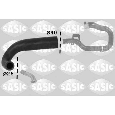 SASIC 3336124 Przewód dolotu turbo - intercooler rura Opel Corsa SASIC 3336124 Przewód dolotu turbo - intercooler rura Opel Corsa