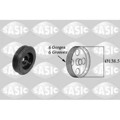 SASIC Prowadnica rozrządu dla Audi - 6 zębów, 138,5mm SASIC Prowadnica rozrządu dla Audi - 6 zębów, 138,5mm
