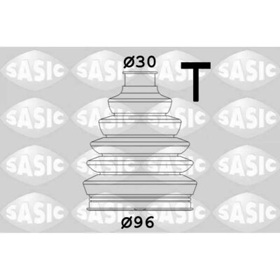 SASIC Model 1906071 CV-leddboksæt til Audi - Forakslen, Termoplastisk SASIC Model 1906071 CV-leddboksæt til Audi - Forakslen, Termoplastisk