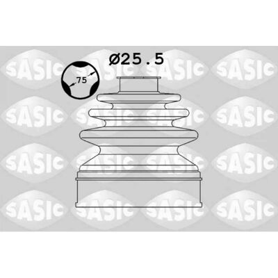 Sasic Citroën C5 C6 Ford Galaxy Achsmanschette Satz - Getriebeseitig Sasic Citroën C5 C6 Ford Galaxy Achsmanschette Satz - Getriebeseitig