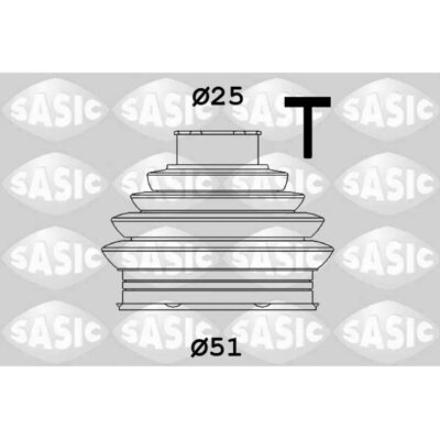 SASIC 1906103 CV Joint Boot Kit - Rear Axle Side, Thermoplastic SASIC 1906103 CV Joint Boot Kit - Rear Axle Side, Thermoplastic