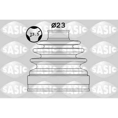 SASIC 1906129 CV-Gelenkboot - Vorderachse SASIC 1906129 CV-Gelenkboot - Vorderachse