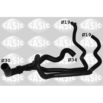 Sasic Renault Clio Cooling Hose - Left Lower - OEM 215038371R Sasic Renault Clio Cooling Hose - Left Lower - OEM 215038371R