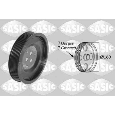SASIC 2156089 Riemenscheibe - 160mm til Ford Transit, Ranger, Land Rover Defender SASIC 2156089 Riemenscheibe - 160mm til Ford Transit, Ranger, Land Rover Defender