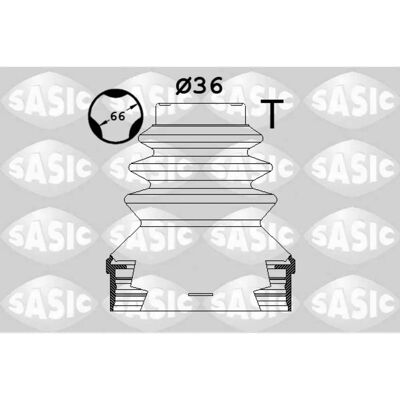 SASIC 1900036 Achsmanschette - Getriebeseitig SASIC 1900036 Achsmanschette - Getriebeseitig