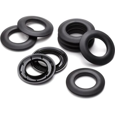 Mondial Tissus - Oeillets clipables - Ø25mm - Plastique - Oeillets de rideau Mondial Tissus - Oeillets clipables - Ø25mm - Plastique - Oeillets de rideau
