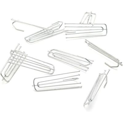 Mondial Tissus - Agrafes 4 branches - sans tête - 4 branches - attache plissée tissu Mondial Tissus - Agrafes 4 branches - sans tête - 4 branches - attache plissée tissu