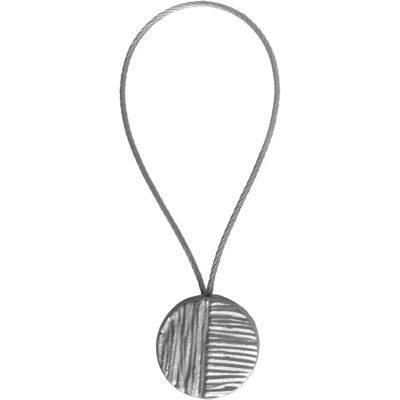 Mondial Tissus - Nina - Nickel - Nina - Curtain Tiebacks Mondial Tissus - Nina - Nickel - Nina - Curtain Tiebacks
