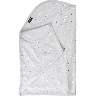 Manta infantil Béaba Lua & Estrelas Cinza - Manta para bebê - 100% algodão - 0-3 meses Manta infantil Béaba Lua & Estrelas Cinza - Manta para bebê - 100% algodão - 0-3 meses
