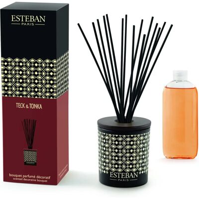 Diffuseur à bâtons Esteban Teck & Tonka - Décoration 100ml - Publicité Diffuseur à bâtons Esteban Teck & Tonka - Décoration 100ml - Publicité