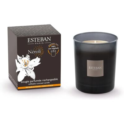 Esteban NER-023 Bougie Parfumée Rechargeable - Floral Blanc - 35h Esteban NER-023 Bougie Parfumée Rechargeable - Floral Blanc - 35h