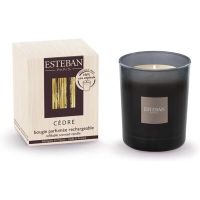 Esteban Paris Bougie Parfumée Rechargeable - Bougie Esteban Paris Bougie Parfumée Rechargeable - Bougie
