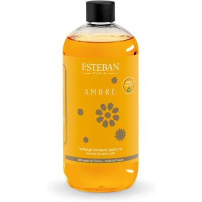 Esteban - Recharge de 500 ml Ambre pour bouquet parfumé - Publicité Esteban - Recharge de 500 ml Ambre pour bouquet parfumé - Publicité