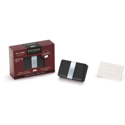 Diffuseur de Voiture Esteban Teck & Tonka - Rechargeable, Ajustable, Céramique - Publicité Diffuseur de Voiture Esteban Teck & Tonka - Rechargeable, Ajustable, Céramique - Publicité