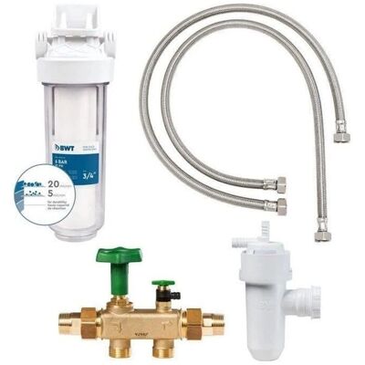 Kit d'adoucisseur d'eau BWT Perla avec vanne de dérivation - Accessoire - Publicité Kit d'adoucisseur d'eau BWT Perla avec vanne de dérivation - Accessoire - Publicité