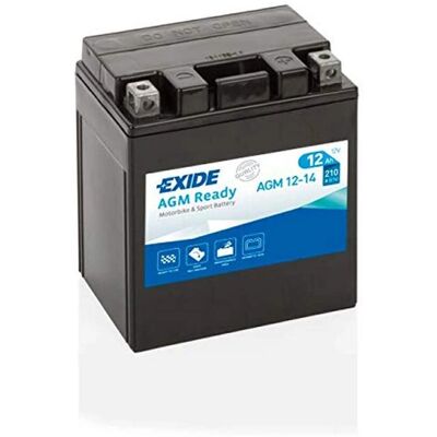 Exide Motorfiets AGM Batterij 12V - 12Ah, 12/210A Exide Motorfiets AGM Batterij 12V - 12Ah, 12/210A