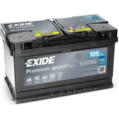 Autobaterie Exide EA1050 - 105Ah, 850A, 12V - Evropská Autobaterie Exide EA1050 - 105Ah, 850A, 12V - Evropská