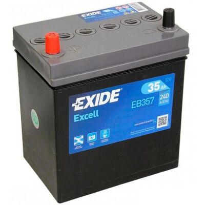 Exide EB357 12V 35Ah Autobatterie - Europäisch, Linker Anschluss Exide EB357 12V 35Ah Autobatterie - Europäisch, Linker Anschluss