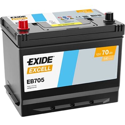 Exide Excell EB705 12V 70Ah Exide Excell EB705 12V 70Ah