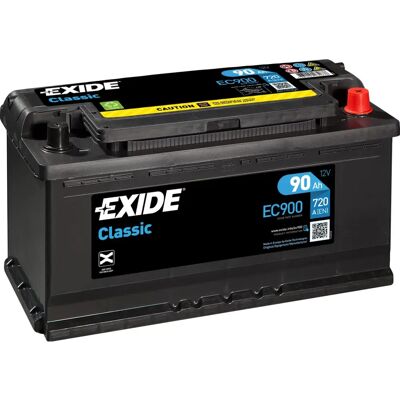 Exide Autobatterie EC900 - 12V 90Ah 720A B13 Kompakt - Autobatterie Exide Autobatterie EC900 - 12V 90Ah 720A B13 Kompakt - Autobatterie