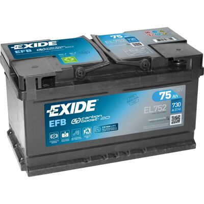 Exide 12V 75Ah EL752 Exide 12V 75Ah EL752