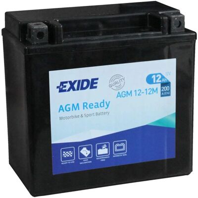 Exide - AGM12-12M - 12V - 12Ah/200A - Batteria Exide - AGM12-12M - 12V - 12Ah/200A - Batteria