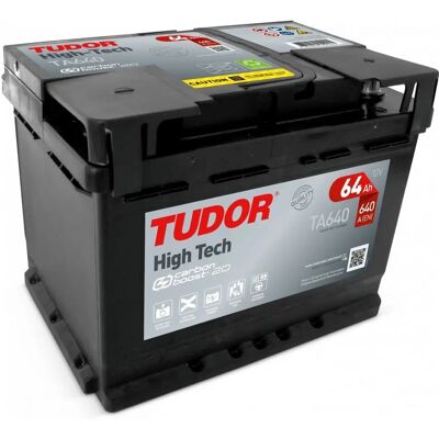 Batería de Coche Tudor TA640 - 64Ah, 640A, Alta Tecnología Batería de Coche Tudor TA640 - 64Ah, 640A, Alta Tecnología