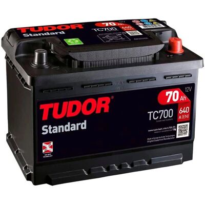 Batería de Coche Tudor TC700 - 70Ah, 640A, Gama Standard Batería de Coche Tudor TC700 - 70Ah, 640A, Gama Standard