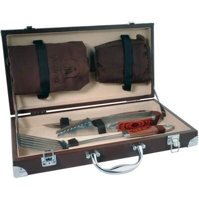 Laguiole 40268321 Compact BBQ Gereedschapset - Kampeer Accessoires Laguiole 40268321 Compact BBQ Gereedschapset - Kampeer Accessoires