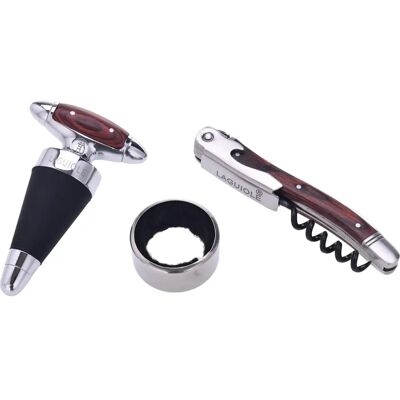 Laguiole Wein Geschenkset - Korkenzieher, Stopper, Foliencutter Laguiole Wein Geschenkset - Korkenzieher, Stopper, Foliencutter