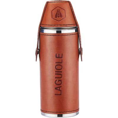 Laguiole Szeszes italos üveg - 8 OZ 235 ml és 2 pohár - Ajándék készlet Laguiole Szeszes italos üveg - 8 OZ 235 ml és 2 pohár - Ajándék készlet