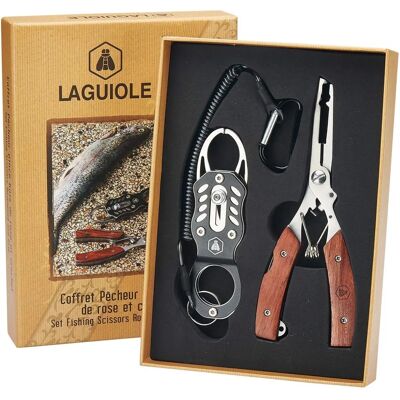 Laguiole Modèle 40268483 Ensemble de Pêche - Acier inoxydable et bois - Publicité Laguiole Modèle 40268483 Ensemble de Pêche - Acier inoxydable et bois - Publicité
