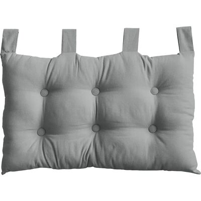 HOME MAISON Coussin de tête en coton - 70x45cm - Gris HOME MAISON Coussin de tête en coton - 70x45cm - Gris