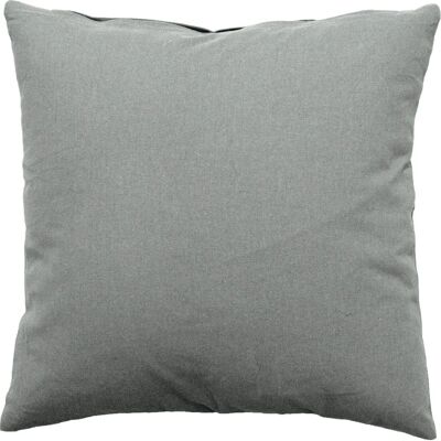 Coussin en coton gris avec housse amovible - HOME MAISON - Publicité Coussin en coton gris avec housse amovible - HOME MAISON - Publicité