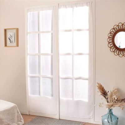 HOME MAISON Rideaux blancs avec poche pour tringle - Panneau de fenêtre HOME MAISON Rideaux blancs avec poche pour tringle - Panneau de fenêtre
