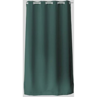 Enjoy Home Dark Green 140x240cm Polyester Curtain with Silver Grommets Enjoy Home Dark Green 140x240cm Polyester Curtain with Silver Grommets