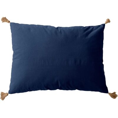HOME MAISON - Pompons Jute Navy - 50x70 cm - Coussin - Publicité HOME MAISON - Pompons Jute Navy - 50x70 cm - Coussin - Publicité