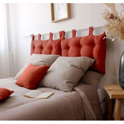 ENJOY HOME Tête de lit rembourrée - Terracotta - 70x45 cm - Publicité ENJOY HOME Tête de lit rembourrée - Terracotta - 70x45 cm - Publicité