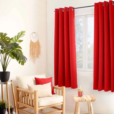 Rideau Rouge HOME MAISON - Isolation thermique & phonique - Publicité Rideau Rouge HOME MAISON - Isolation thermique & phonique - Publicité