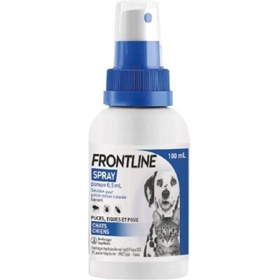 Frontline Spray Antiparasitaire Chien et Chat - 100ml - Publicité Frontline Spray Antiparasitaire Chien et Chat - 100ml - Publicité