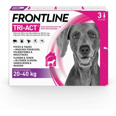 Protezione pulci e zecche Frontline Tri-Act - Cani grandi Protezione pulci e zecche Frontline Tri-Act - Cani grandi