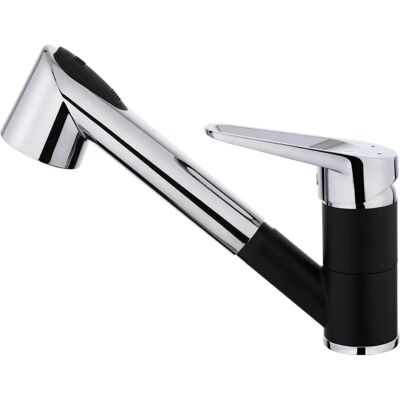 Robinet de cuisine Embla d'Essebagno - Douchette extractible, Laiton & Chrome - Publicité Robinet de cuisine Embla d'Essebagno - Douchette extractible, Laiton & Chrome - Publicité