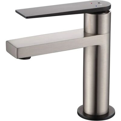 Essebagno Modelo 3661109013093 Grifo en Acero Inoxidable y Negro Essebagno Modelo 3661109013093 Grifo en Acero Inoxidable y Negro