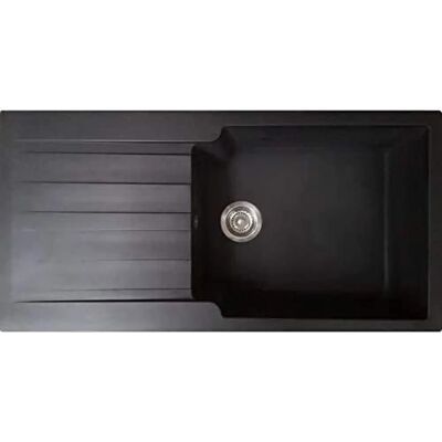 Lavello da Cucina Essebagno - Resina Nera Resistente - Reversibile - 15 Anni Garanzia Lavello da Cucina Essebagno - Resina Nera Resistente - Reversibile - 15 Anni Garanzia